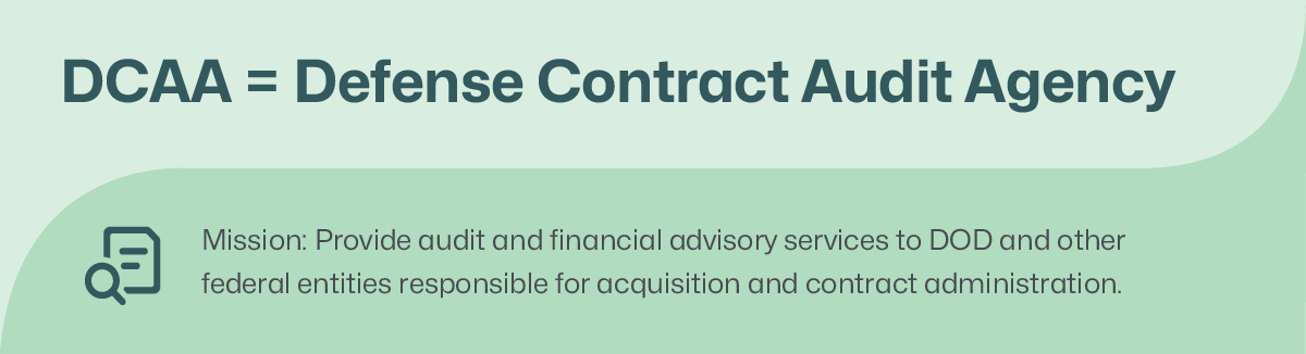 what is dcaa — defense contract audit agency