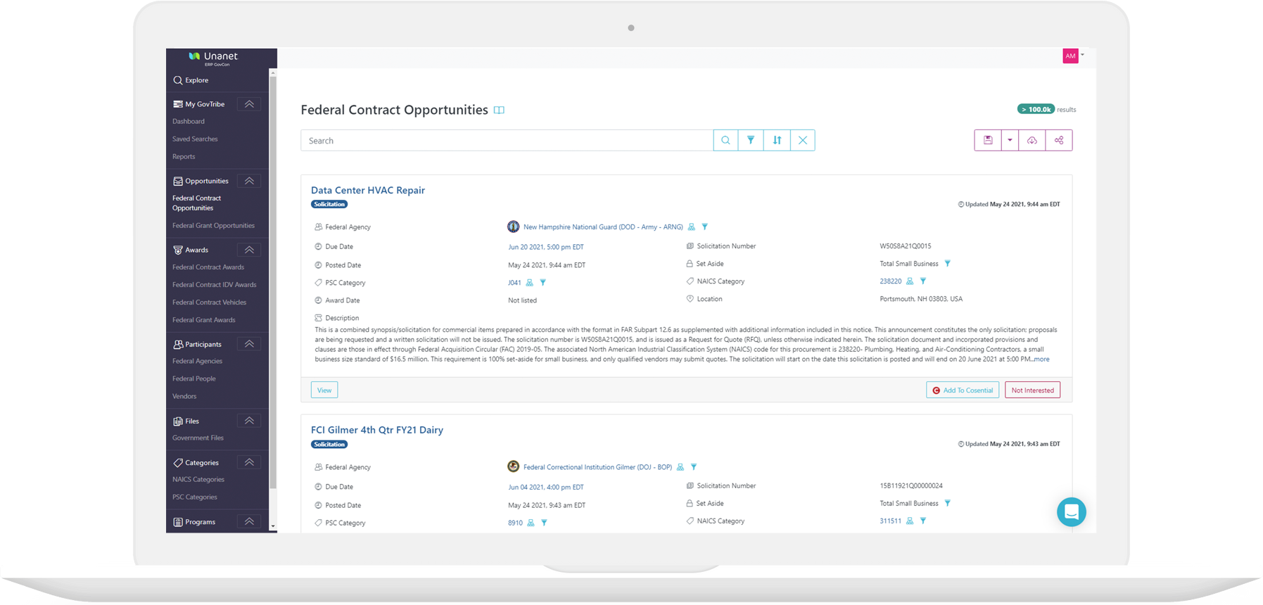 Unanet CRM For GovCon | Unanet