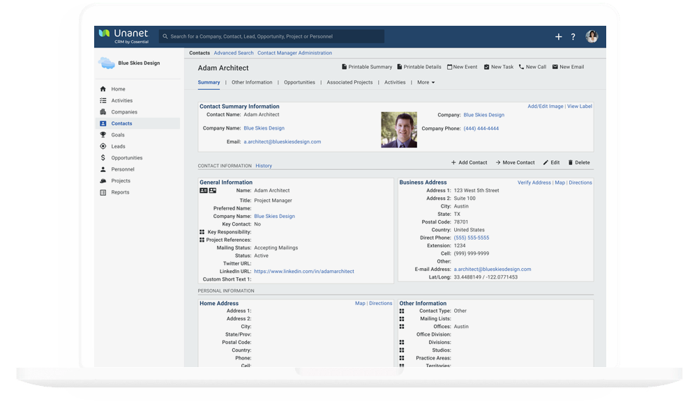 unanet-crm-marketer-laptop-screenshot