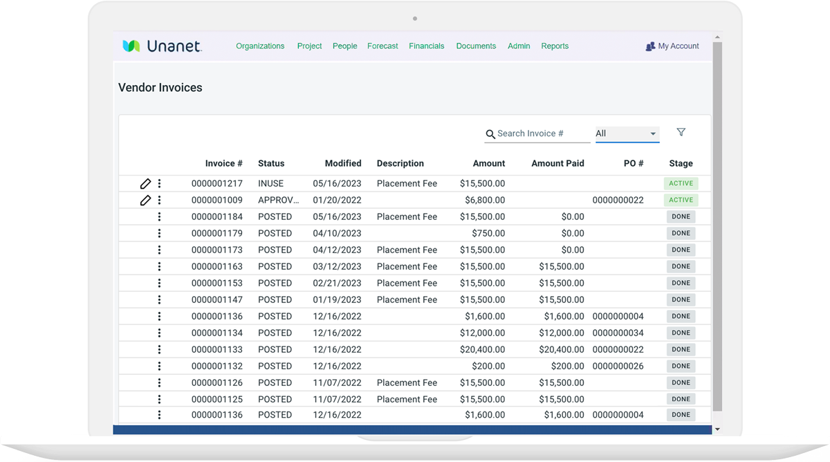 SubK Management | ERP For GovCon | Unanet