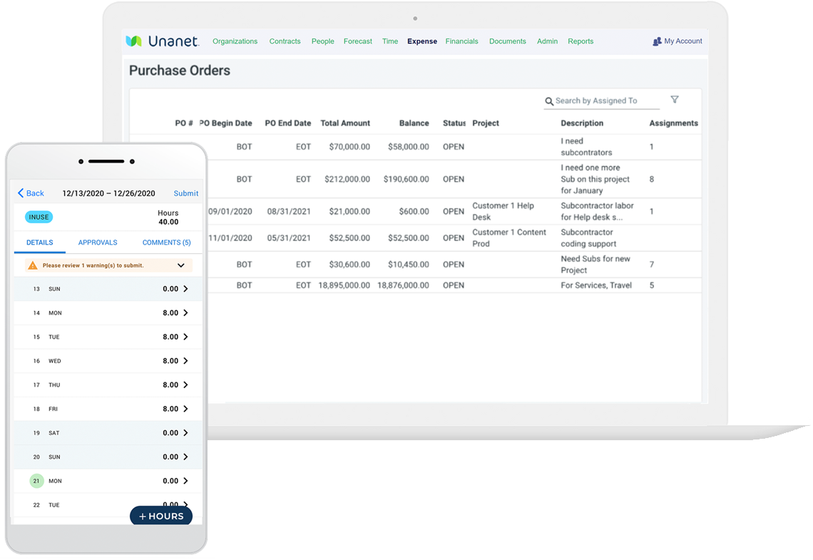 unanet-erp-govcon-subk-screenshot-3